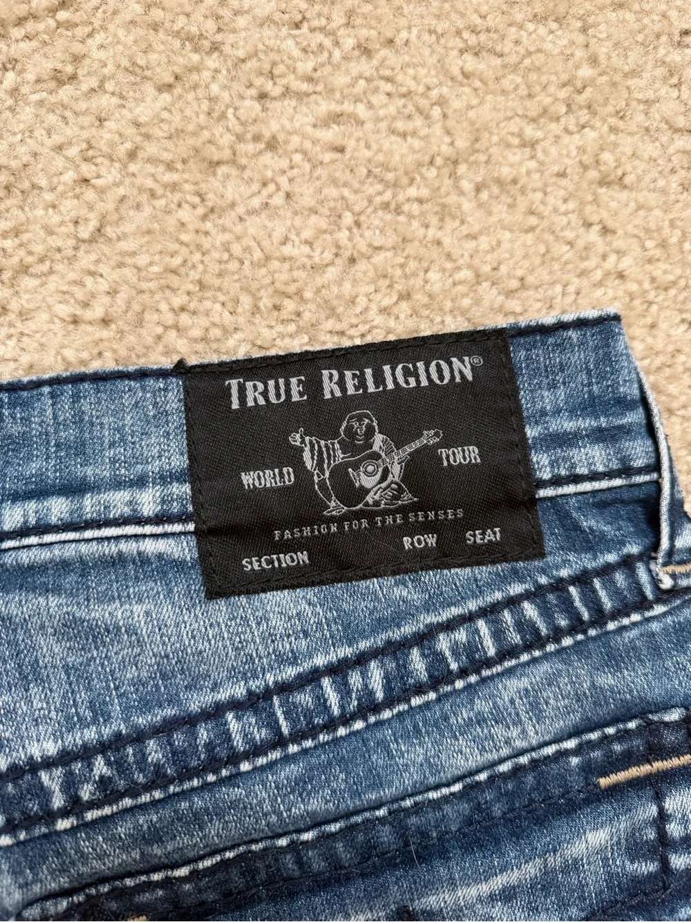 Men's Blue True Religion Jeans
